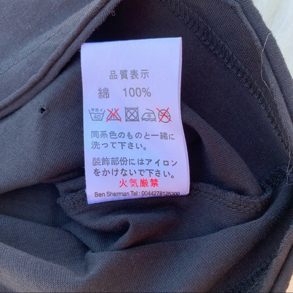 NEW Ben Sherman tee shirt black w/ rock & roll screen-printed logo NWT - Picture 9 of 16